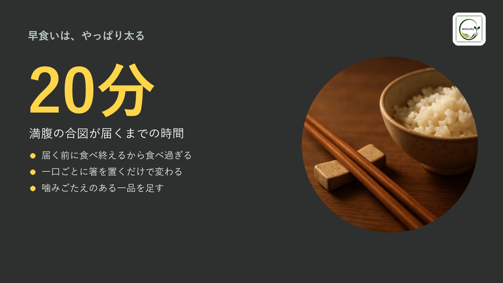 早食いは太る、は本当だった|よく噛むと変わる満腹感と血糖値