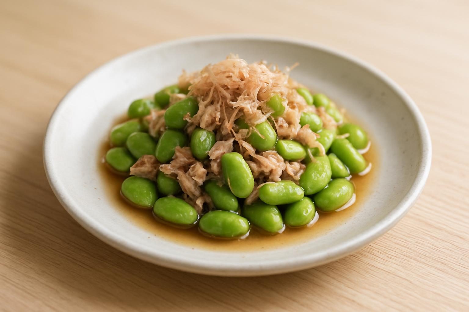 枝豆とツナのおひたし