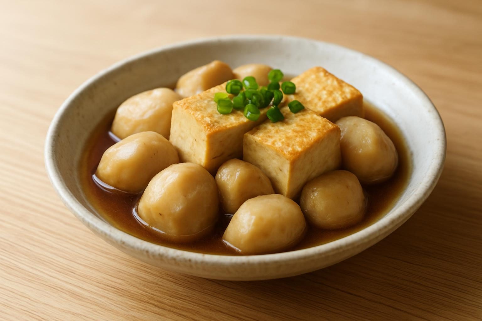 里芋と豆腐の煮浸し
