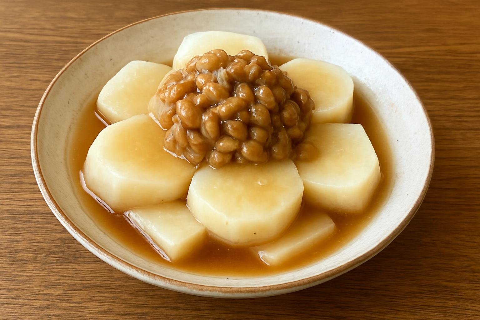長芋と納豆の煮浸し
