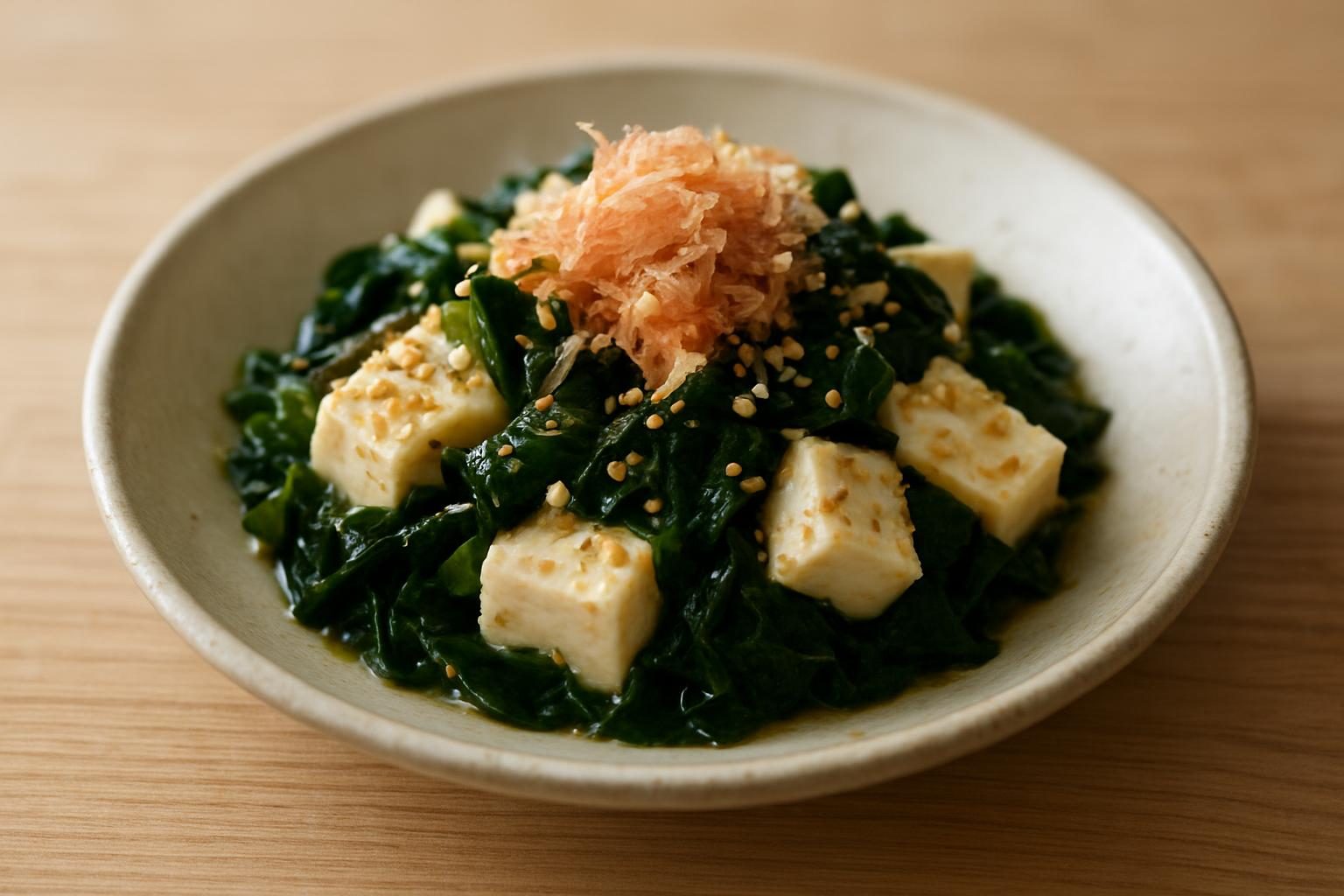 わかめと豆腐の和え物