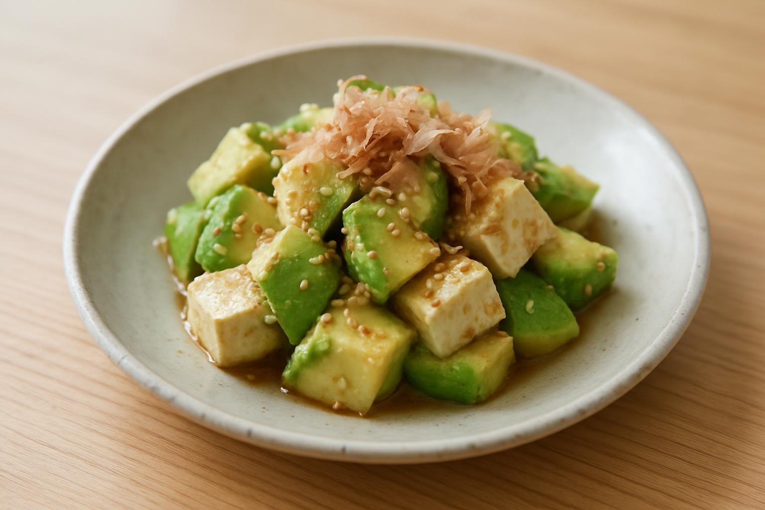 アボカドと豆腐の和え物