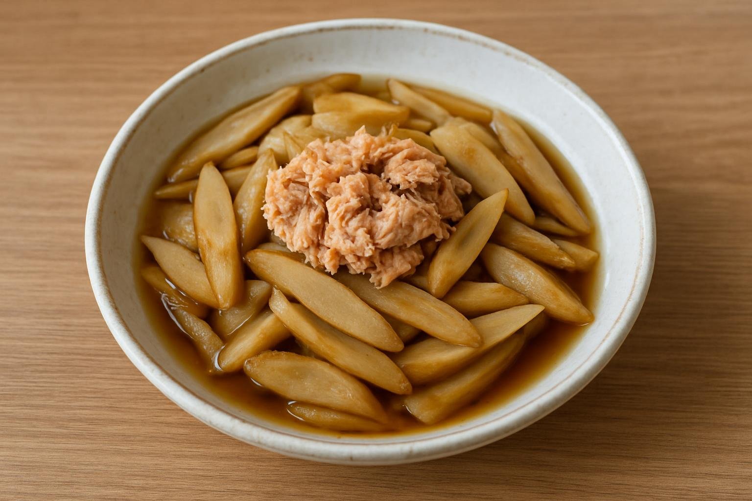 ごぼうとツナの煮浸し