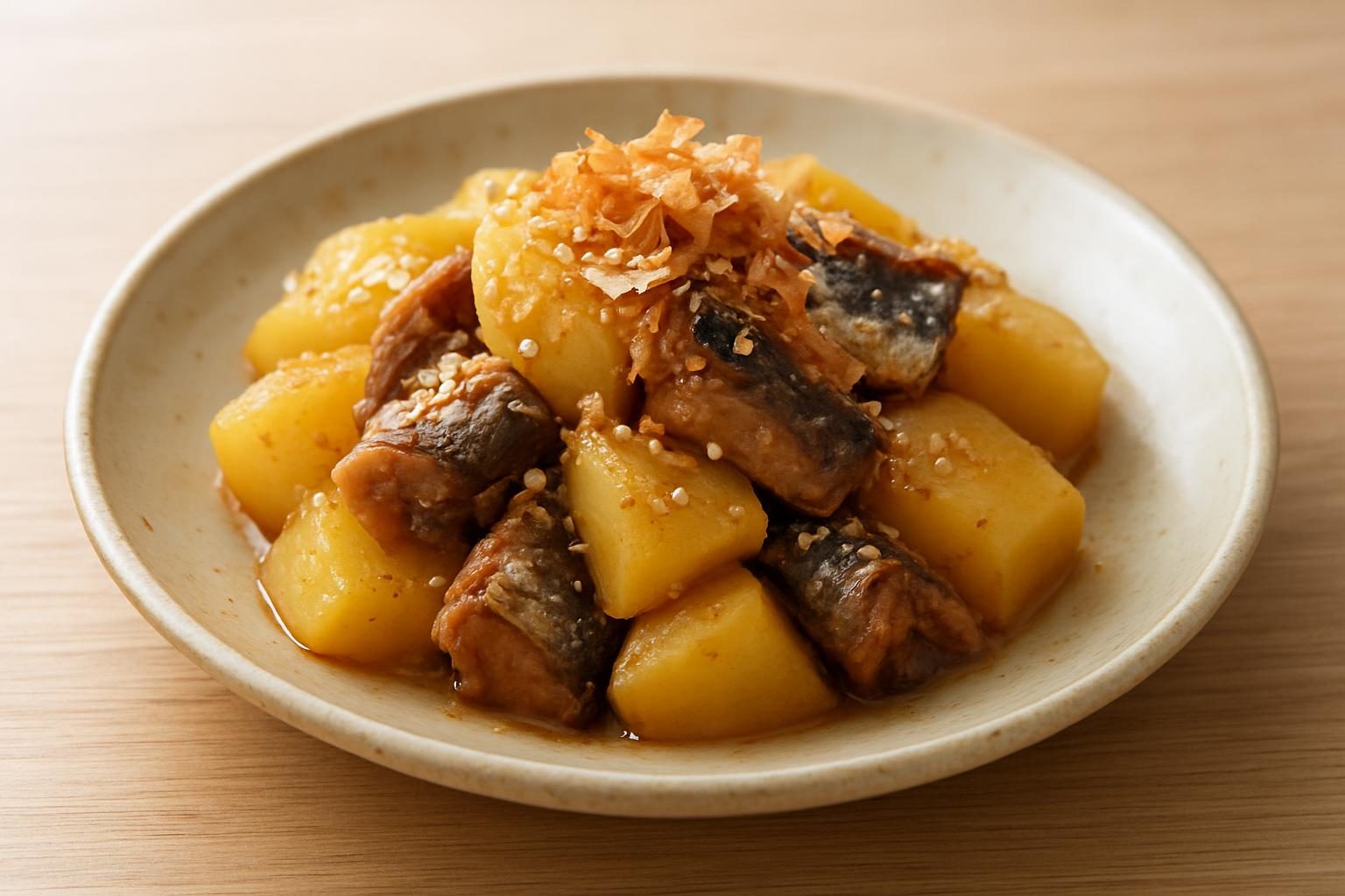 じゃがいもといわしの和え物