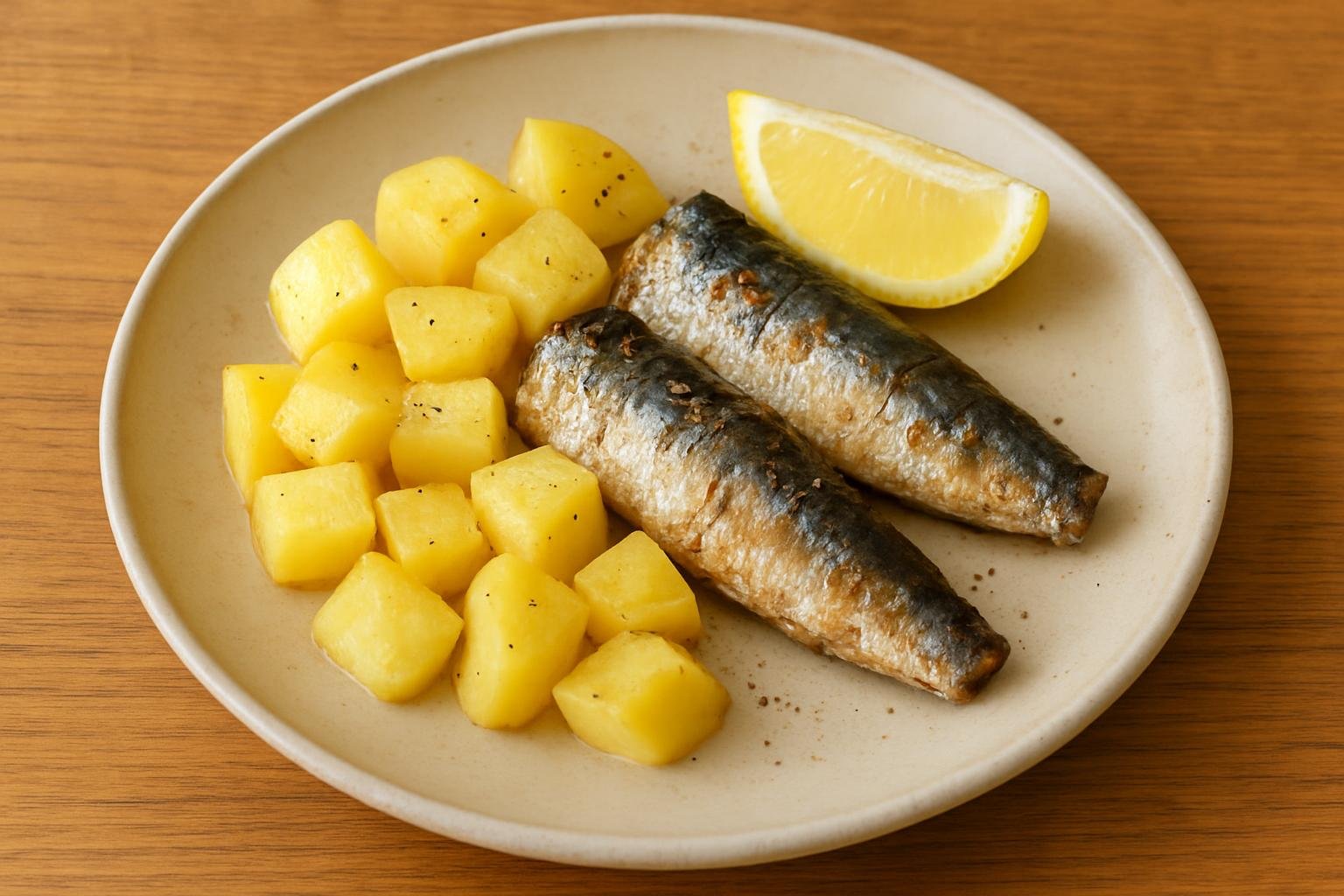 じゃがいもといわしのホイル焼き