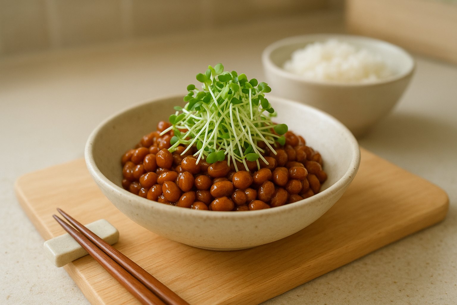 ブロッコリースプラウトと納豆のきんぴら