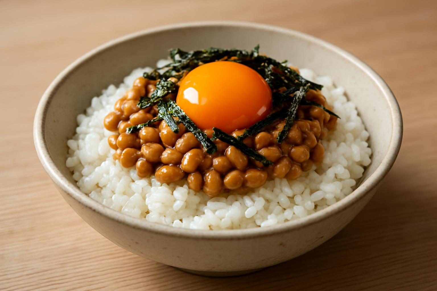 卵かけ納豆ごはん