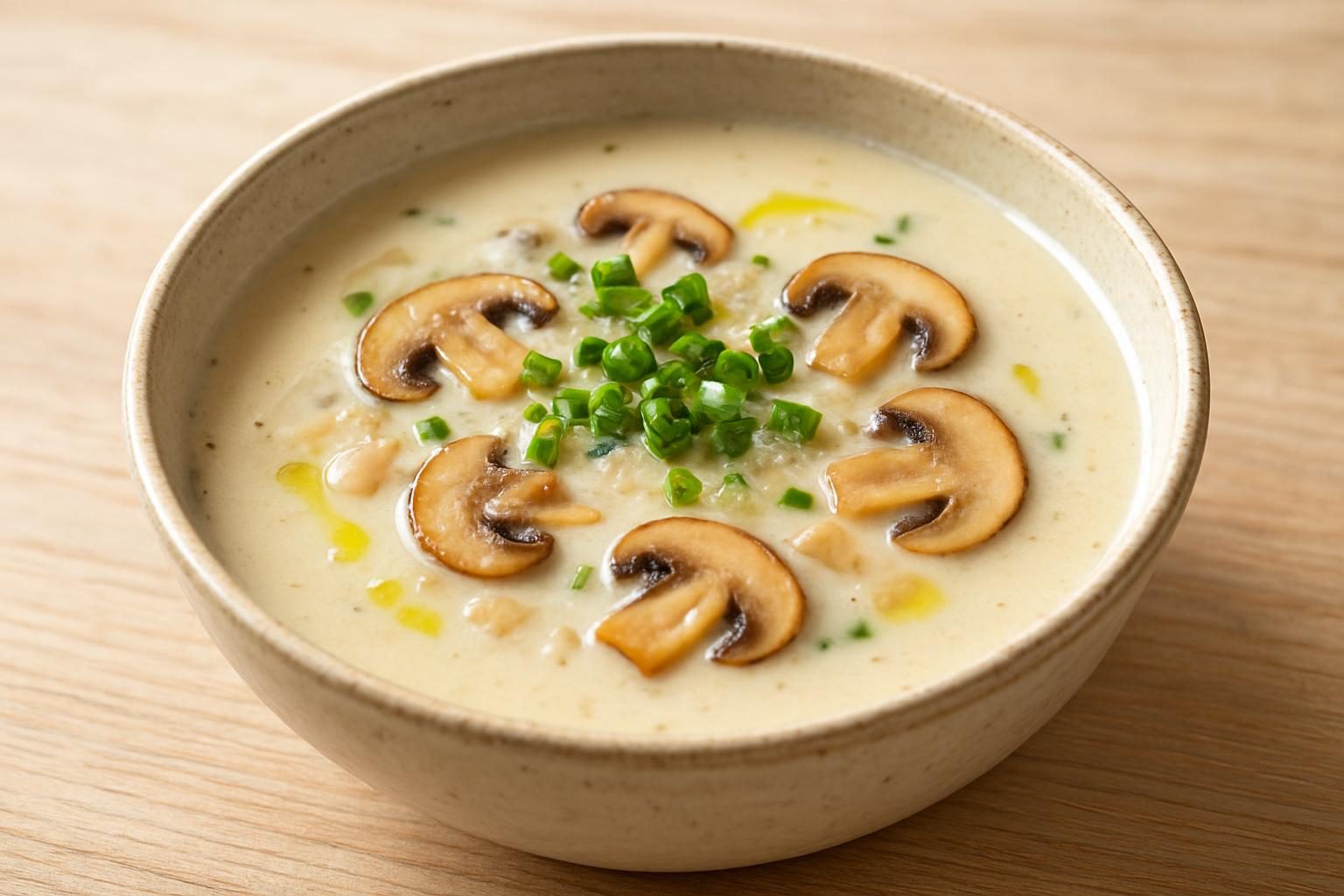 豆乳ときのこの和風ポタージュ