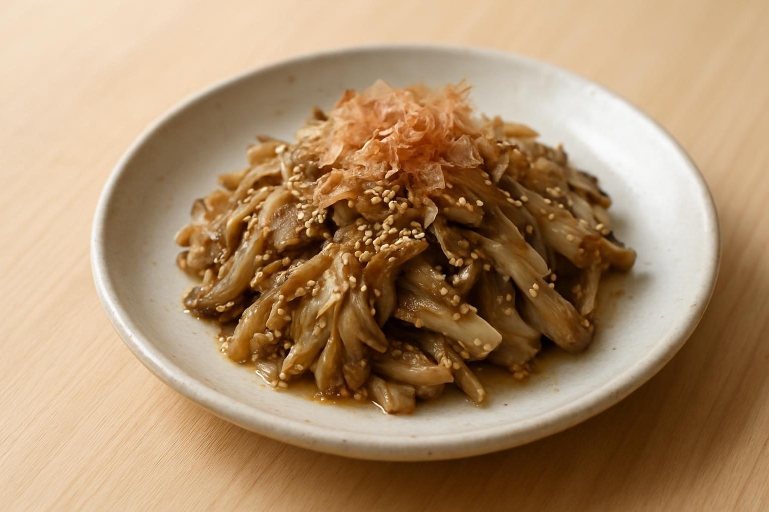 まいたけと塩麹の和え物