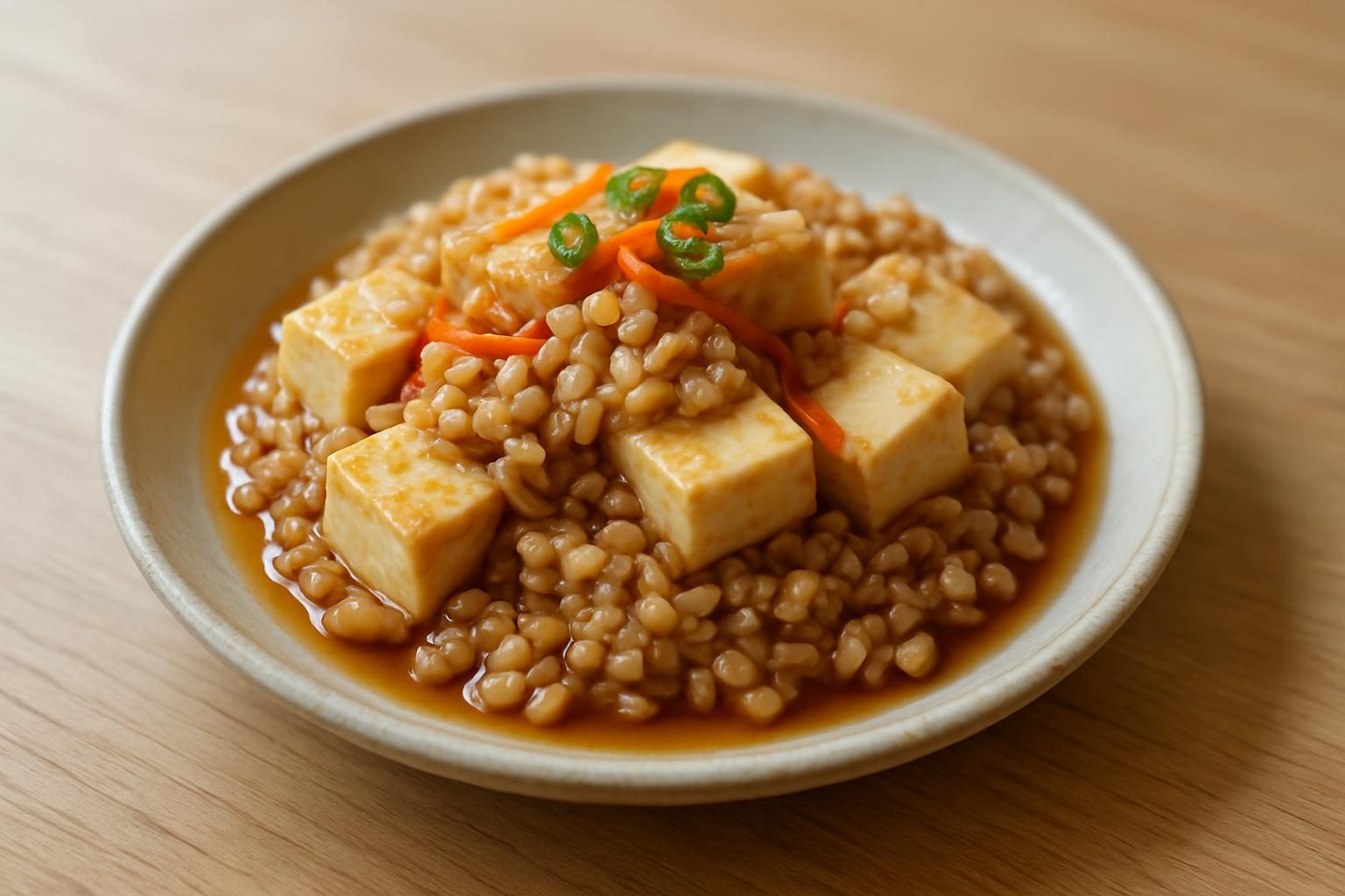 もち麦と豆腐の南蛮漬け