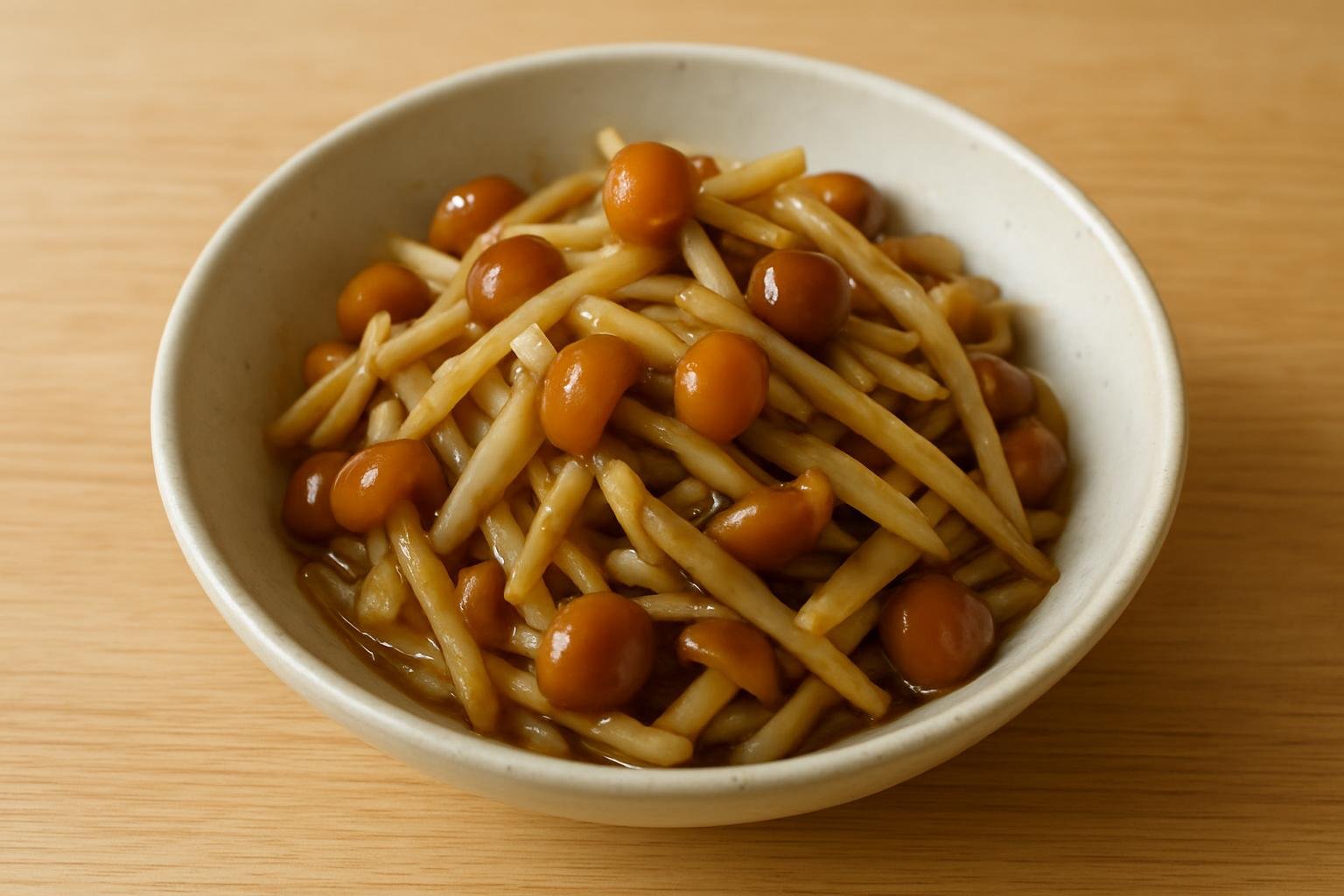 なめことごぼうのきんぴら