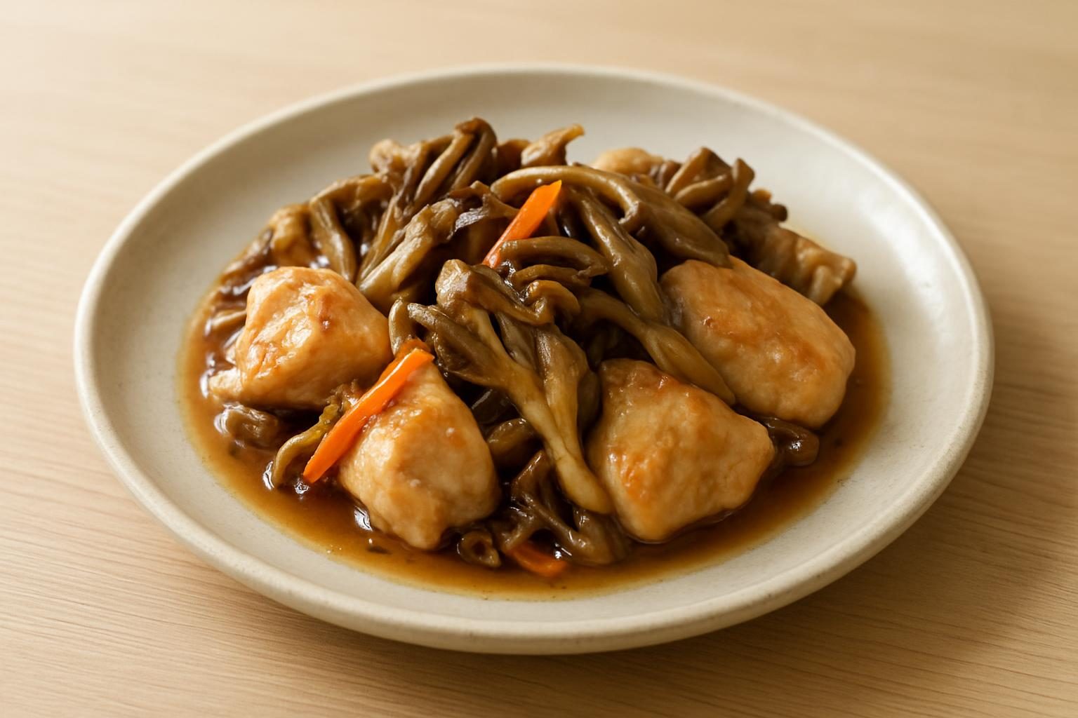 まいたけと鶏むね肉の南蛮漬け