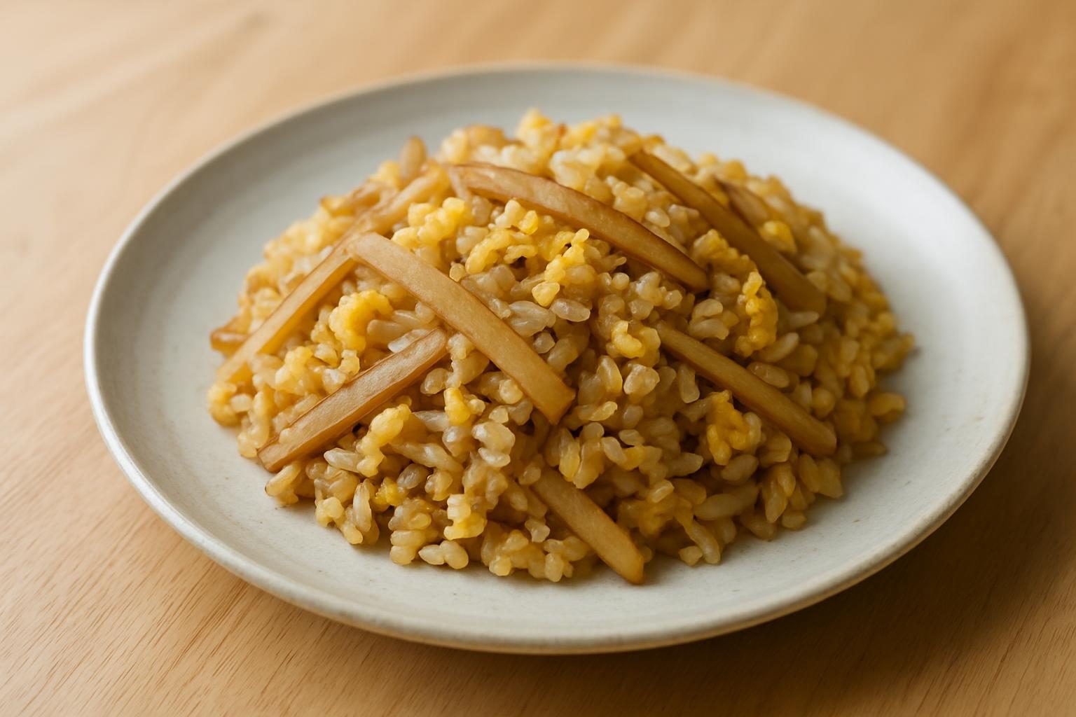 ごぼうと卵のチャーハン