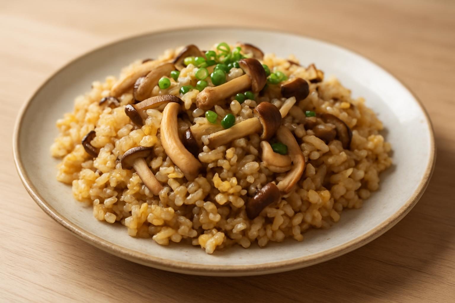 きのこと塩麹のチャーハン