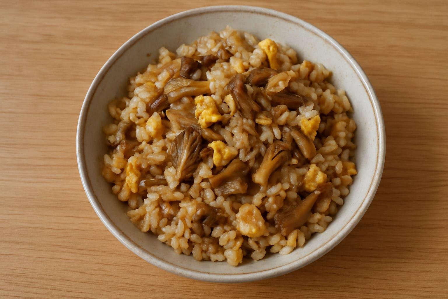 まいたけと甘酒のチャーハン
