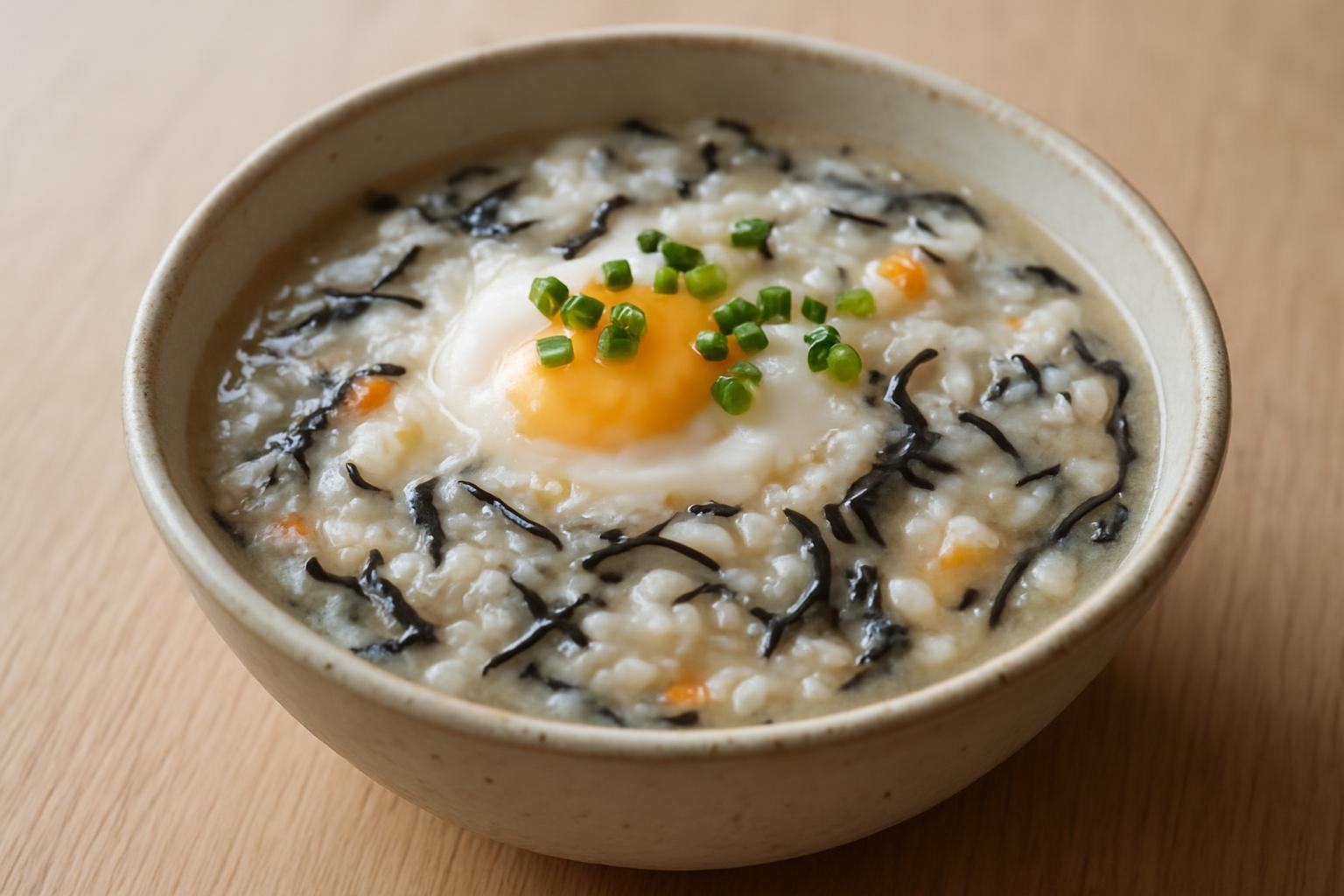 ひじきと甘酒の雑炊