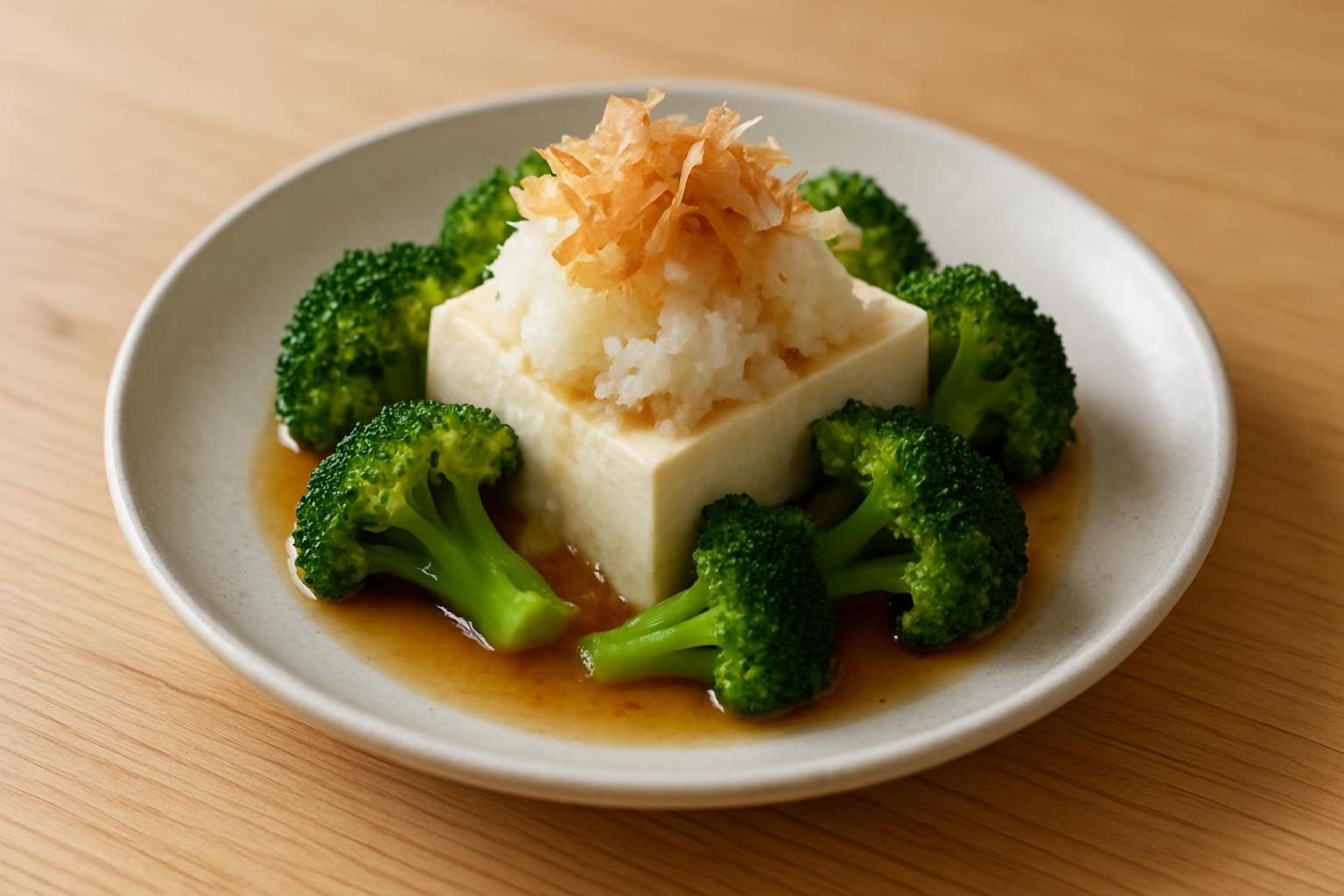 ブロッコリーと豆腐のおろし和え
