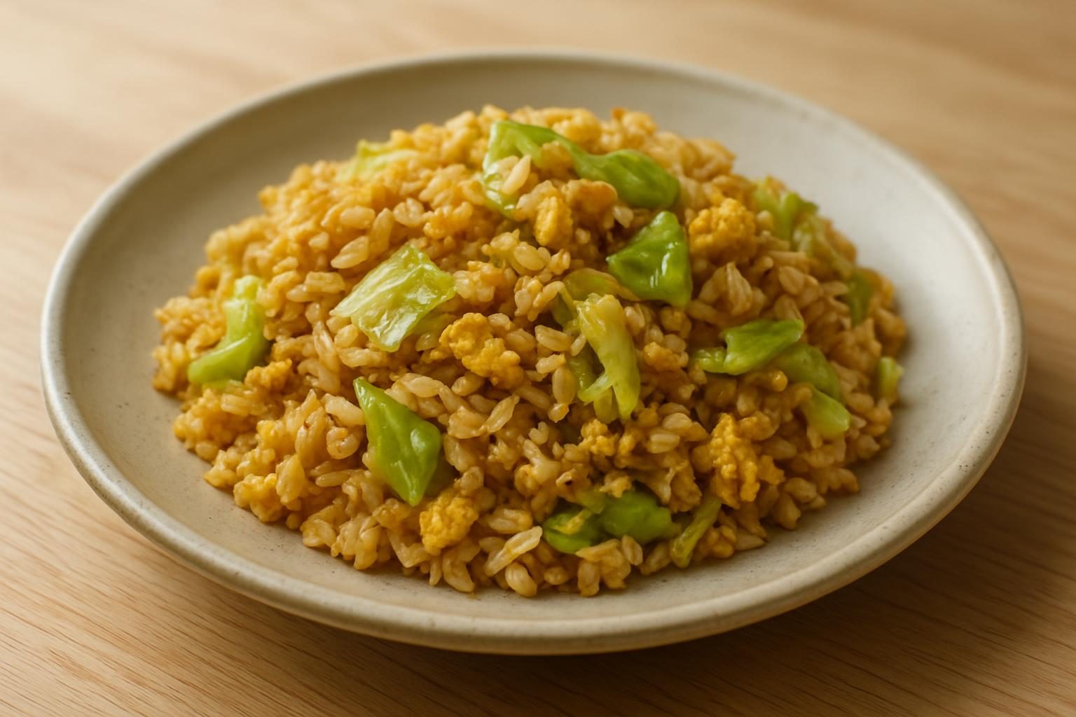 キャベツと味噌のチャーハン