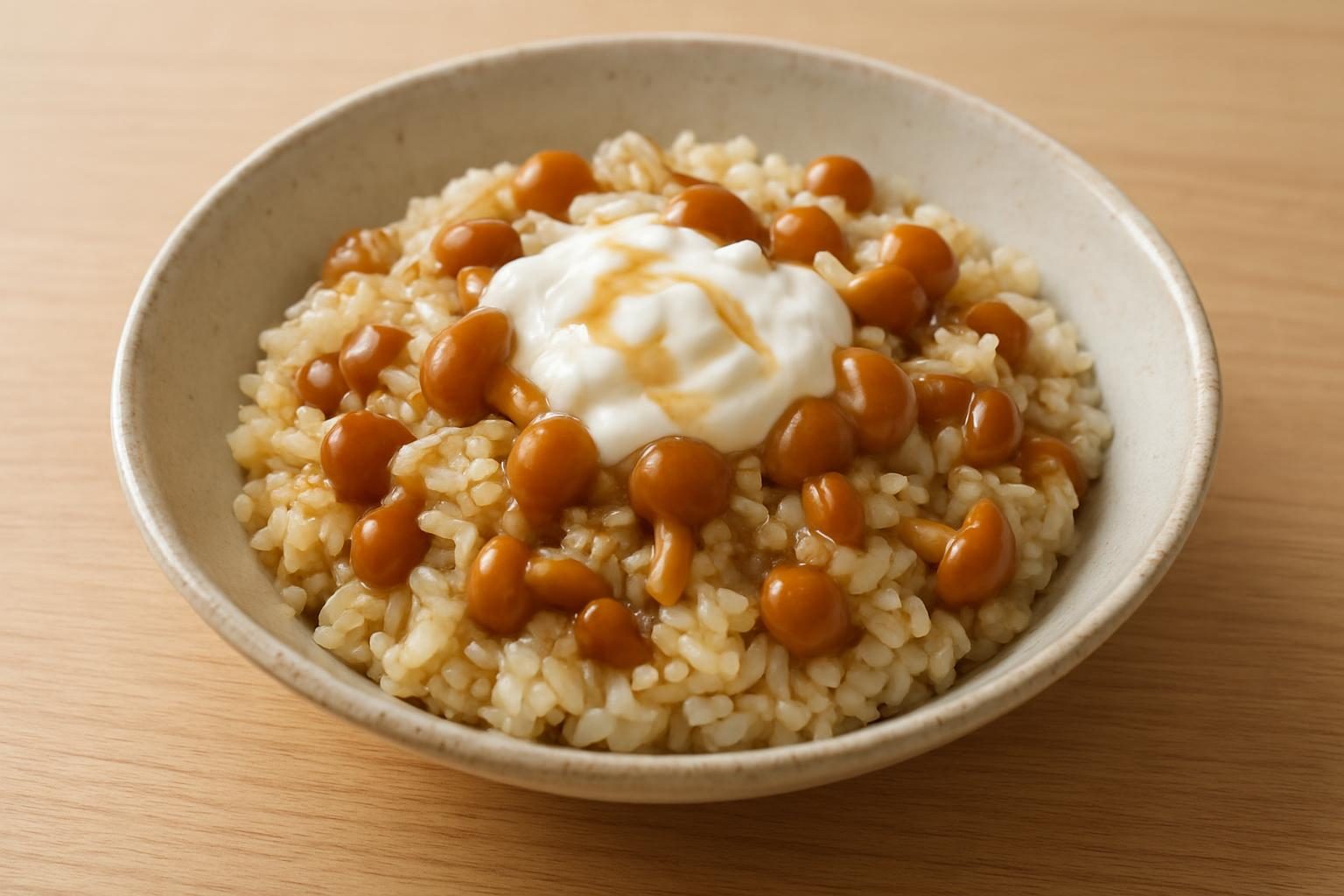 なめことヨーグルトの炊き込みご飯
