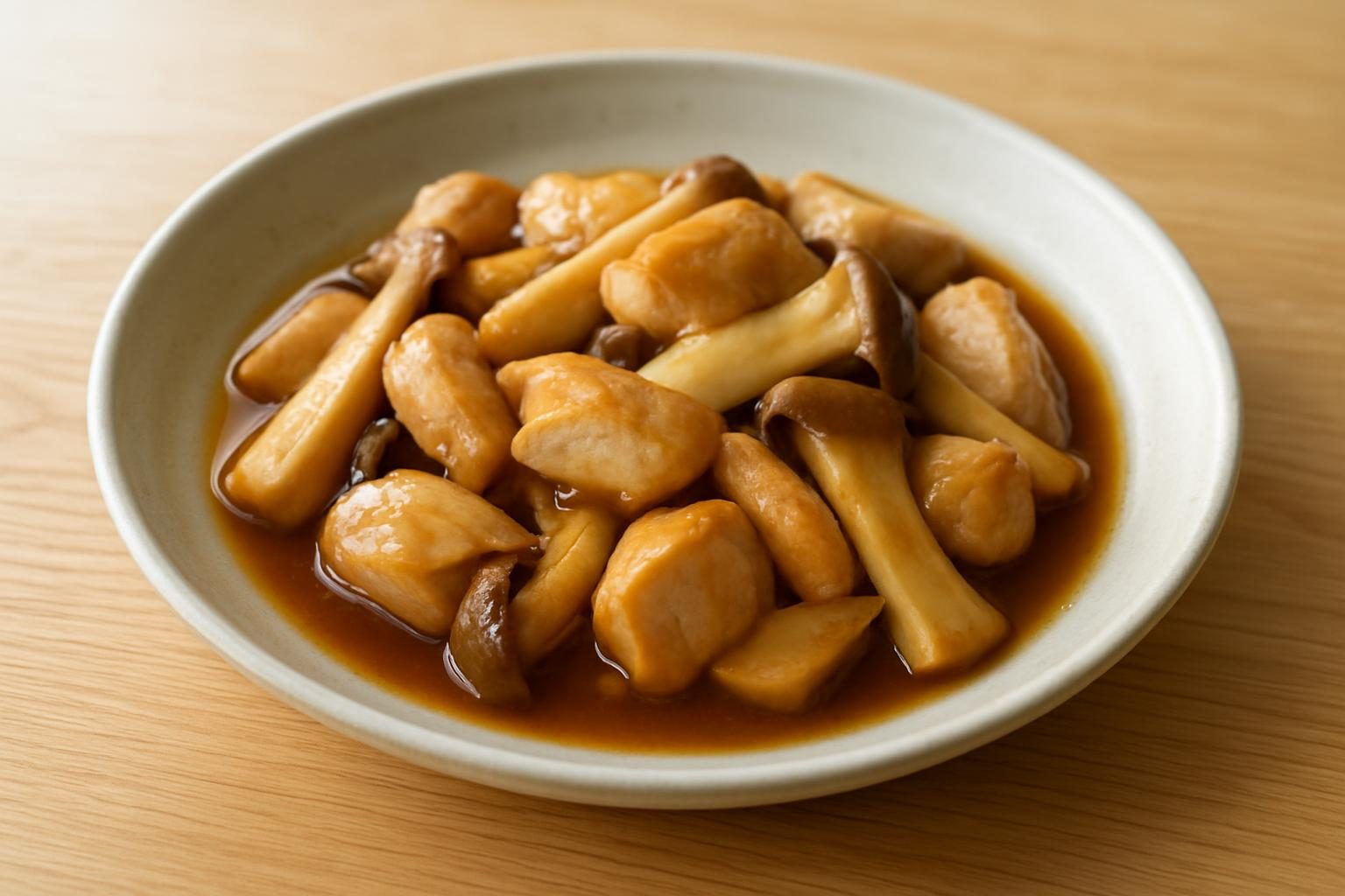 エリンギと鶏むね肉のさっと煮