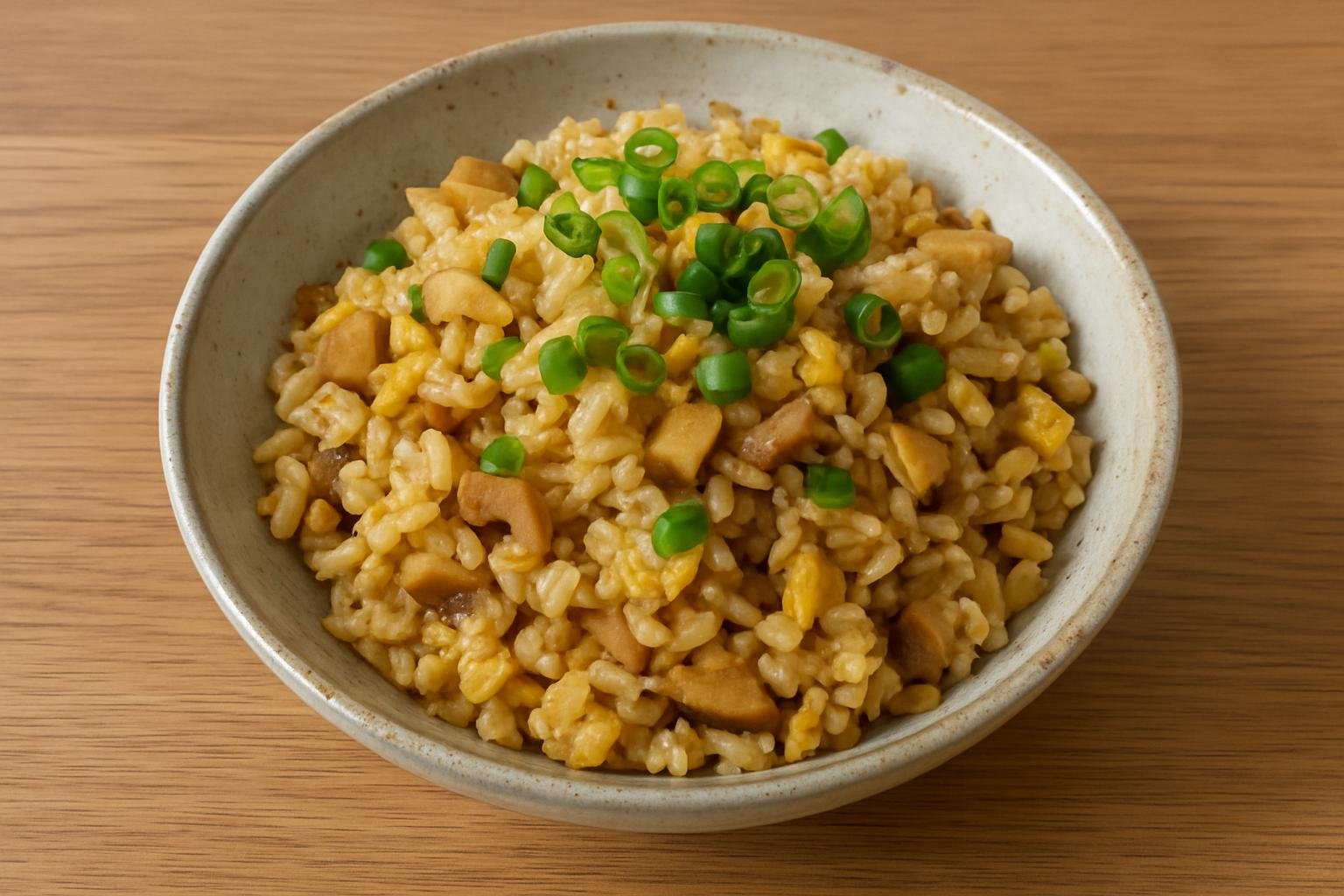 エリンギとねぎのチャーハン