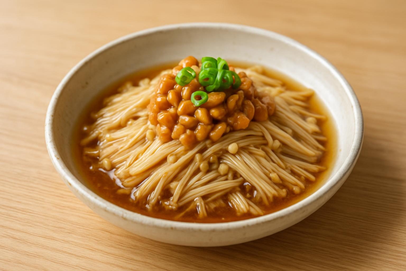 えのきと納豆の煮浸し