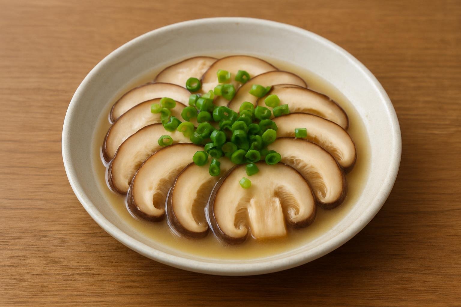 しいたけと甘酒のレンジ蒸し