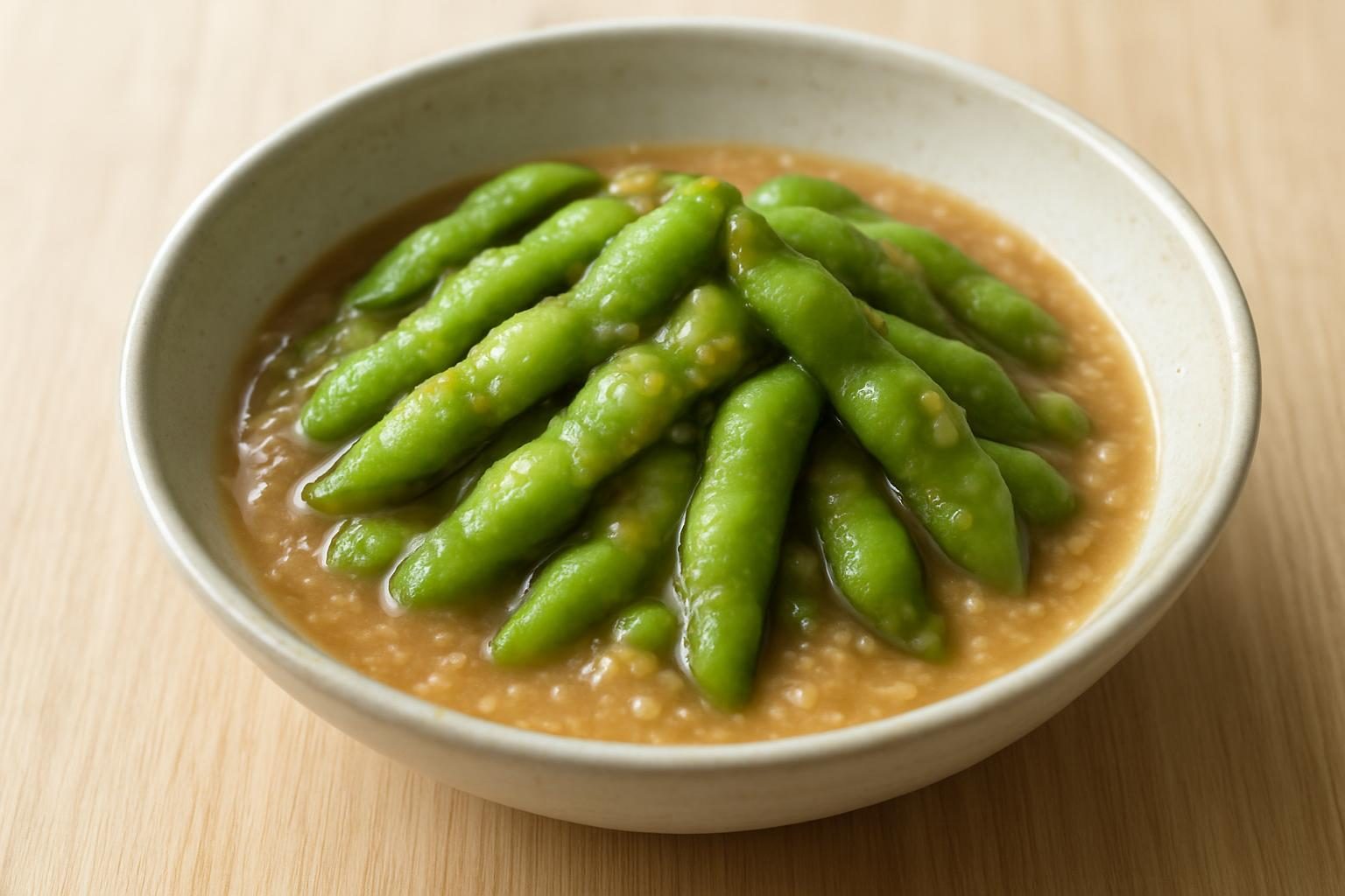 枝豆と甘酒の煮浸し