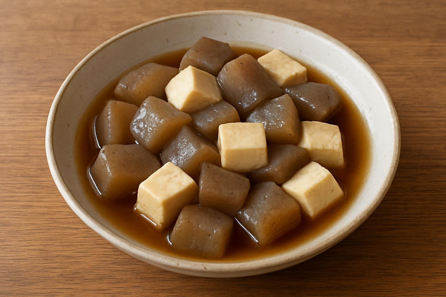 こんにゃくと豆腐のさっと煮