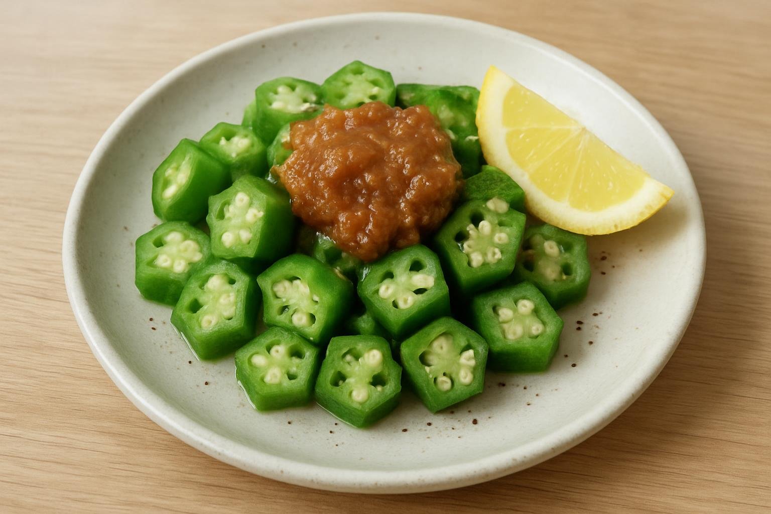 オクラと味噌のホイル焼き