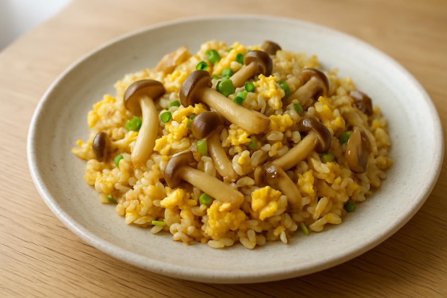 しめじと卵のチャーハン