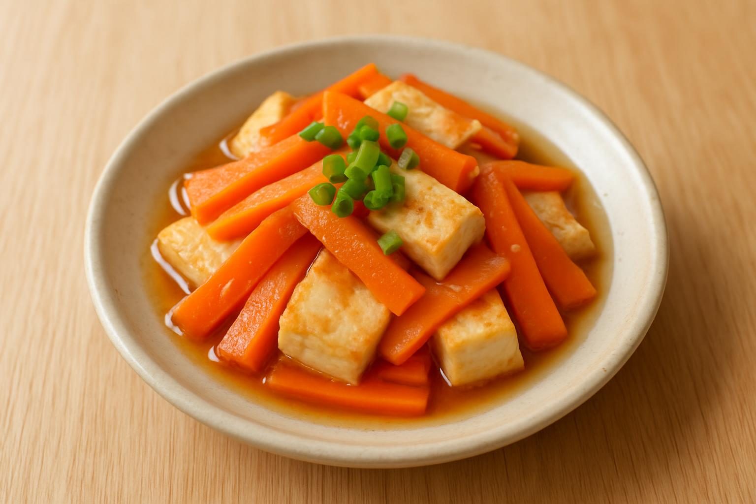 にんじんと豆腐の南蛮漬け