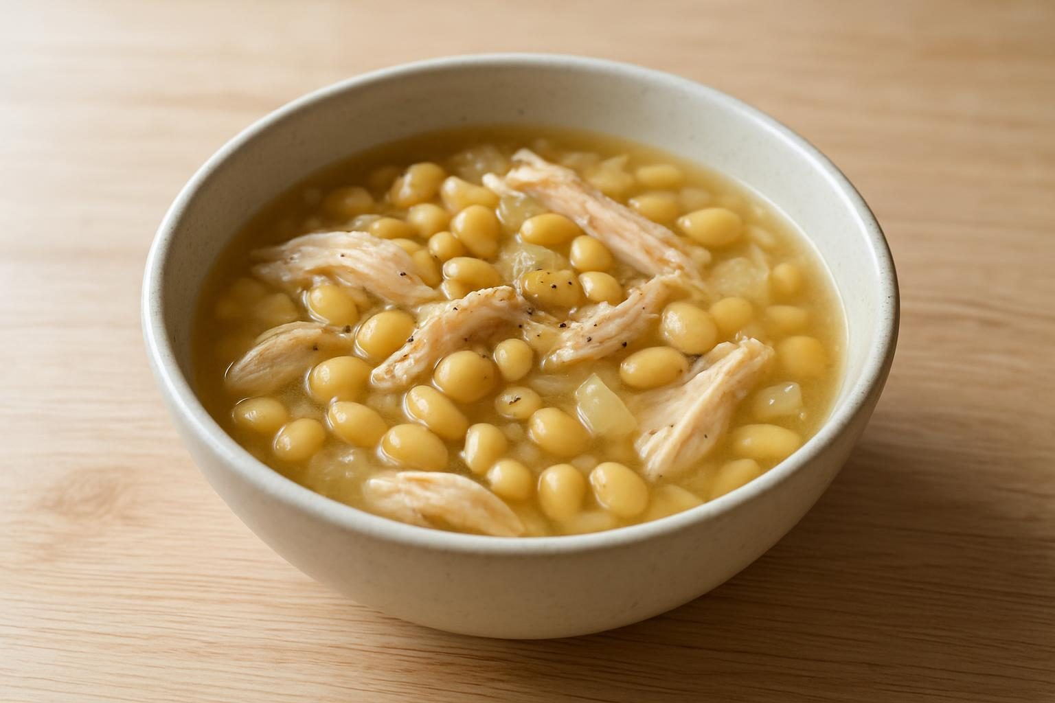 大豆とささみのスープ