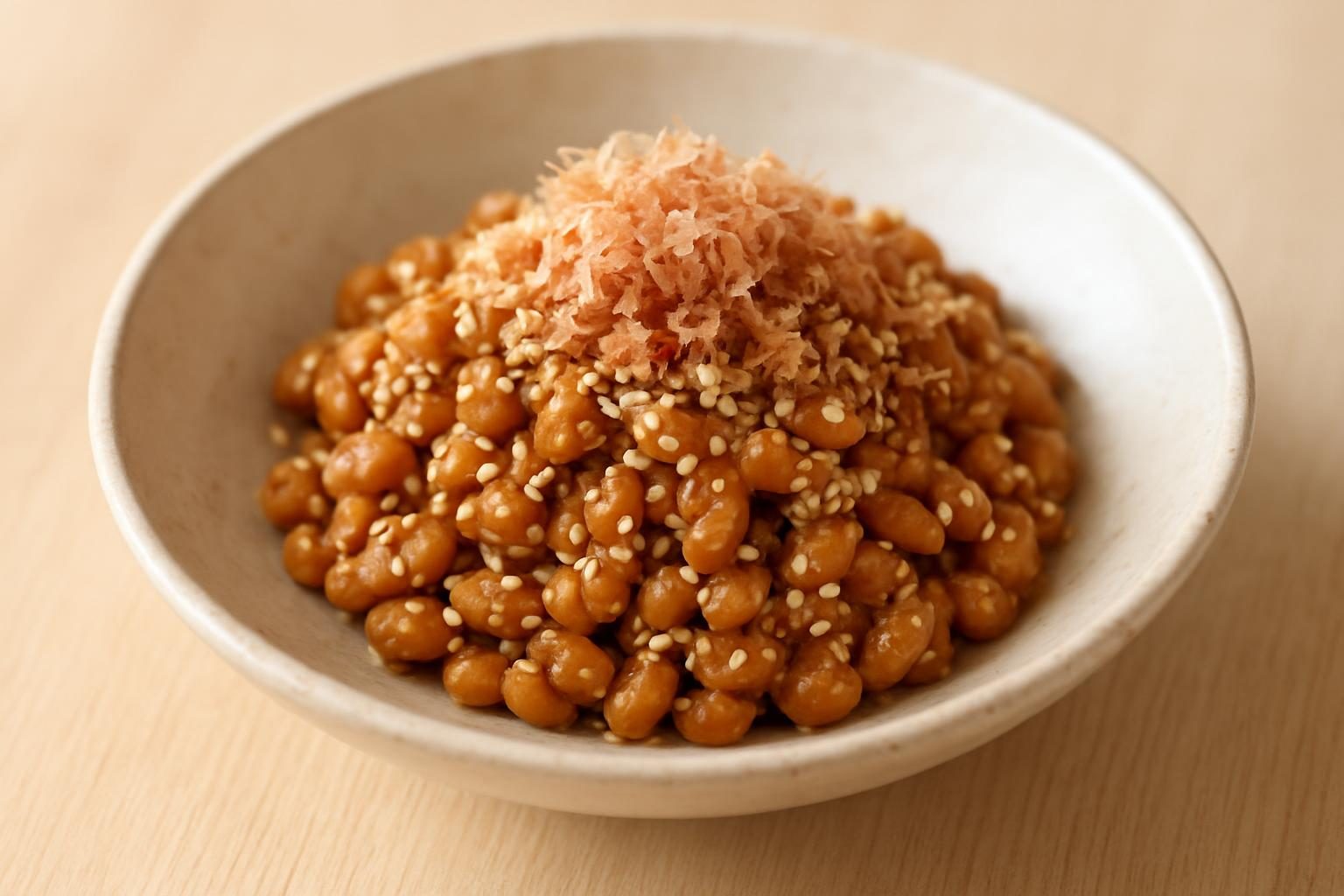 ごまと納豆の和え物