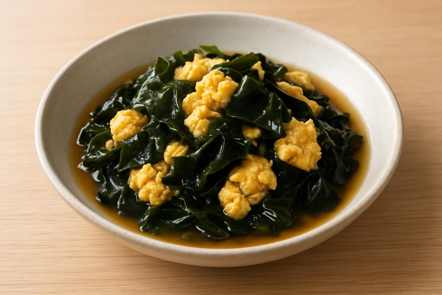わかめと卵のさっと煮