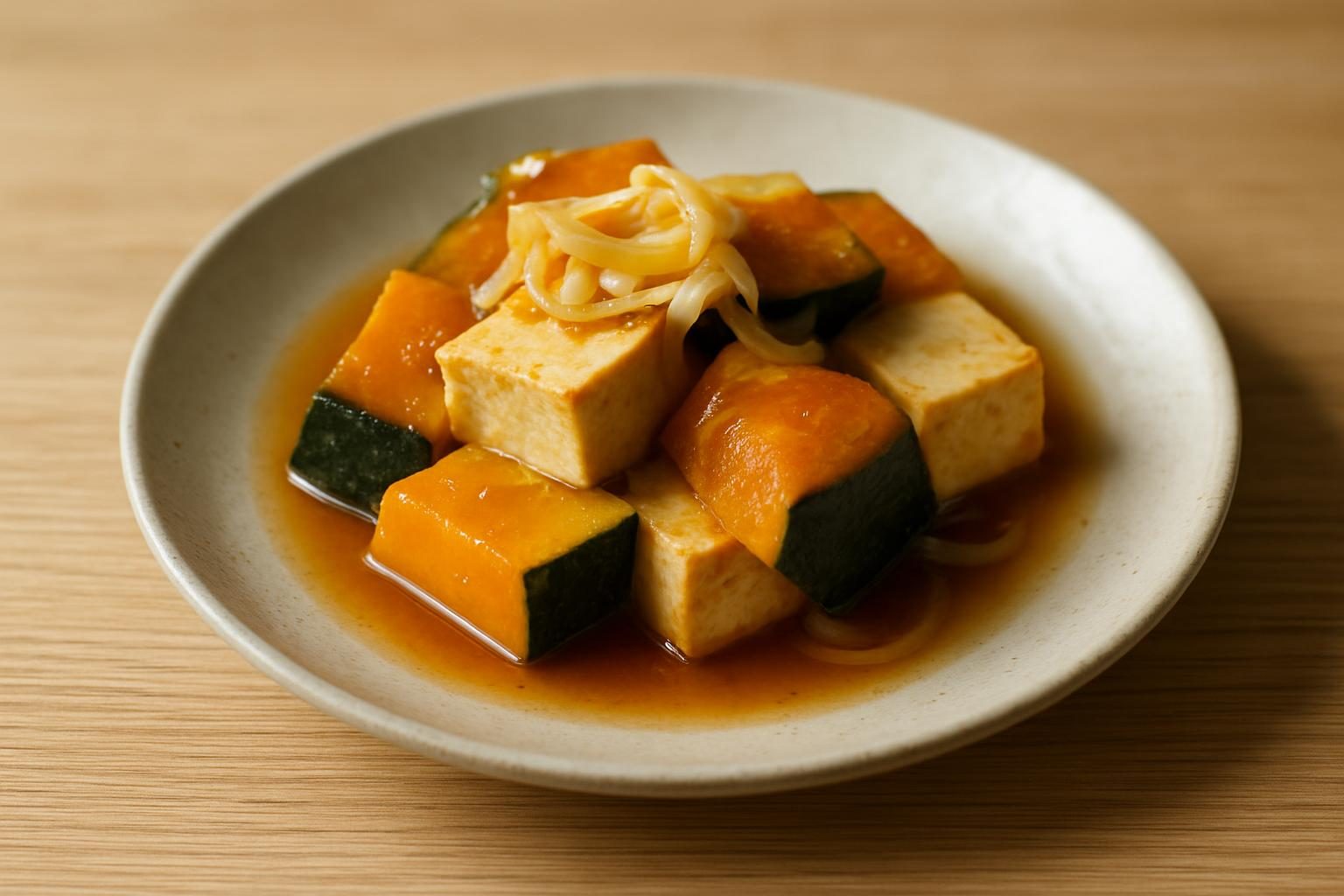 かぼちゃと豆腐の南蛮漬け