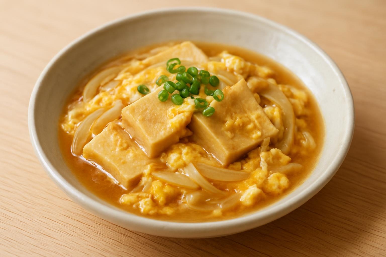 高野豆腐の卵とじ