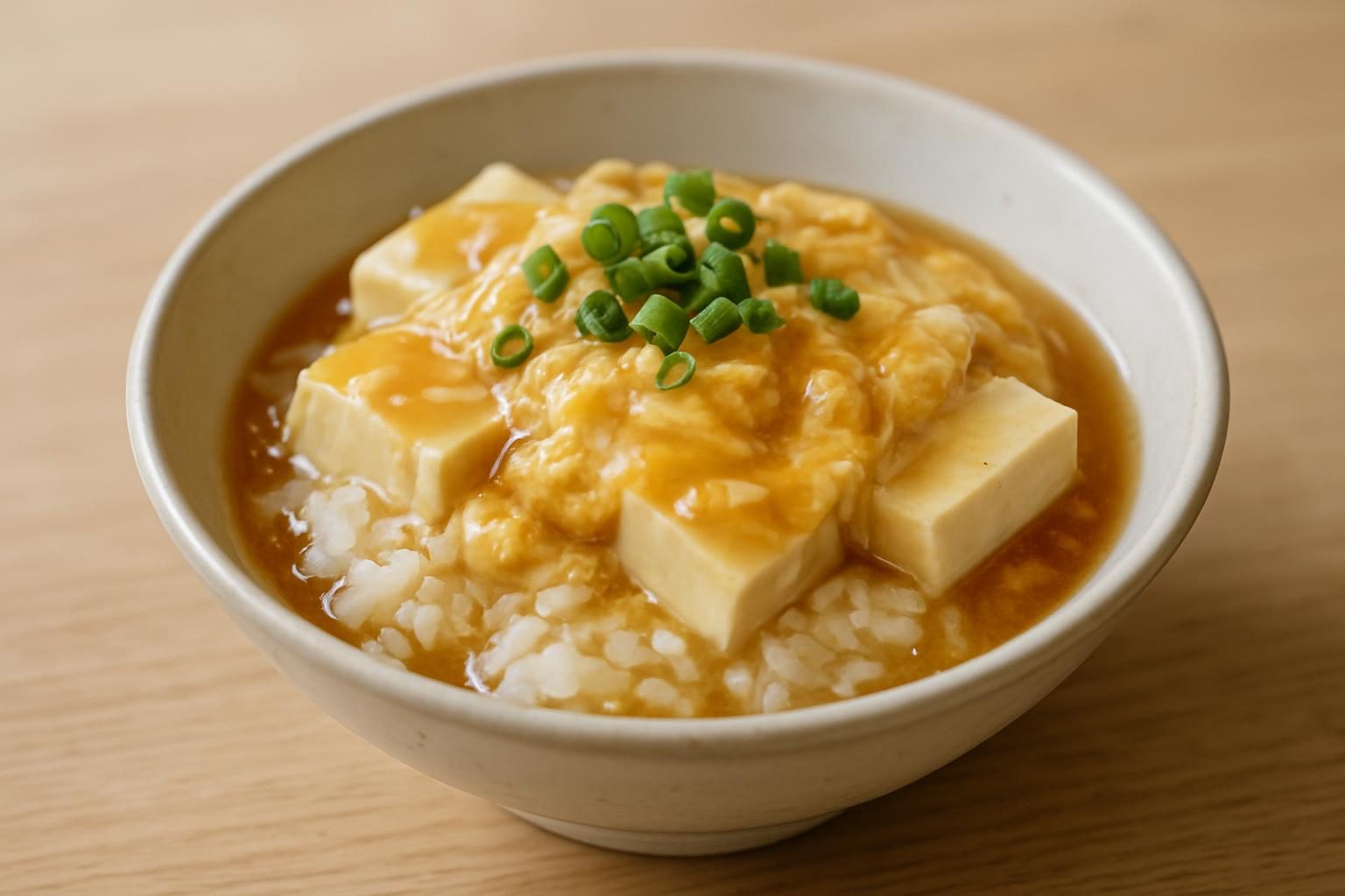 豆腐のあんかけ丼