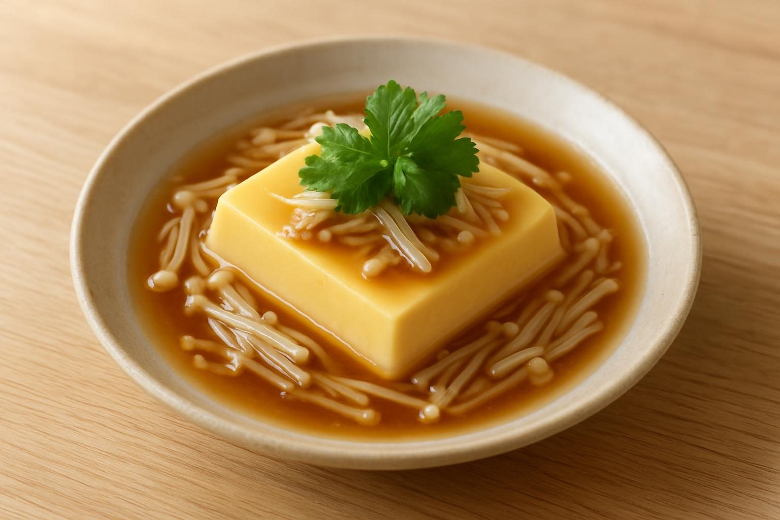 卵豆腐のあんかけ