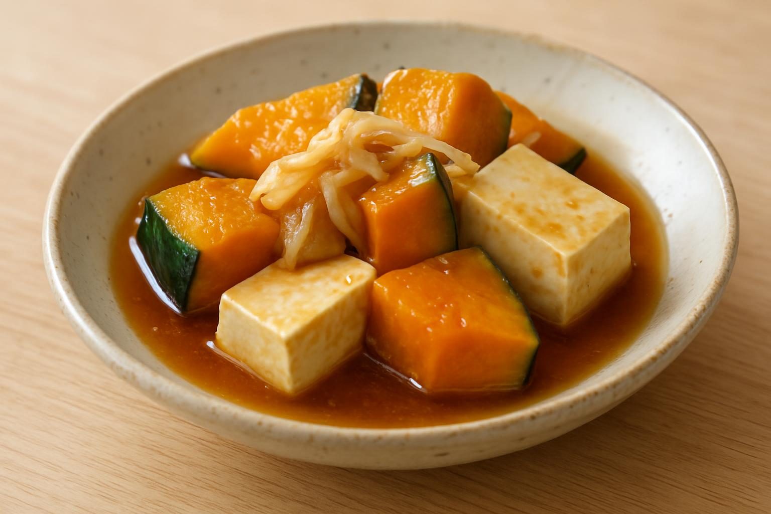 かぼちゃと豆腐の南蛮漬け