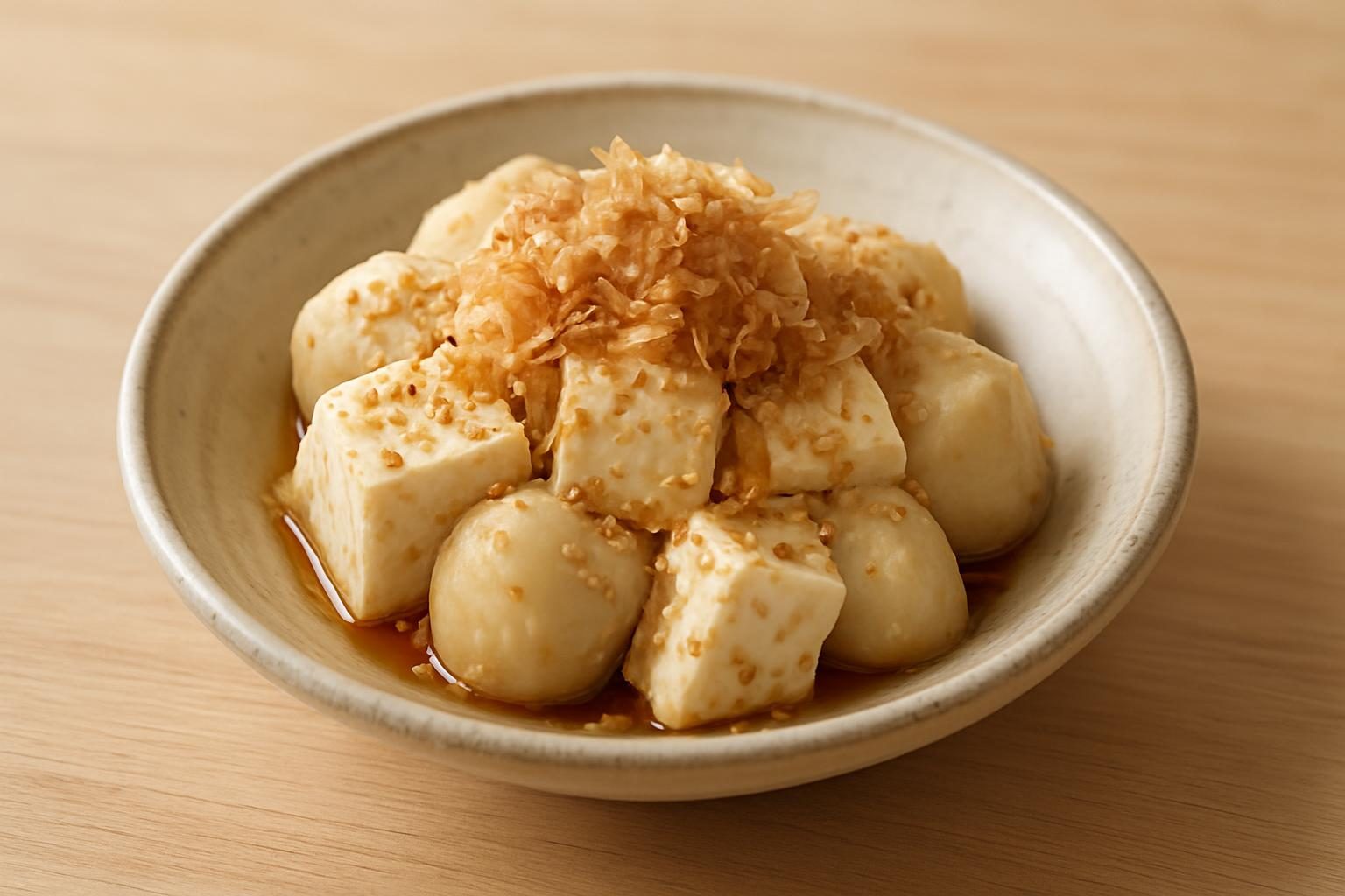 里芋と豆腐の和え物