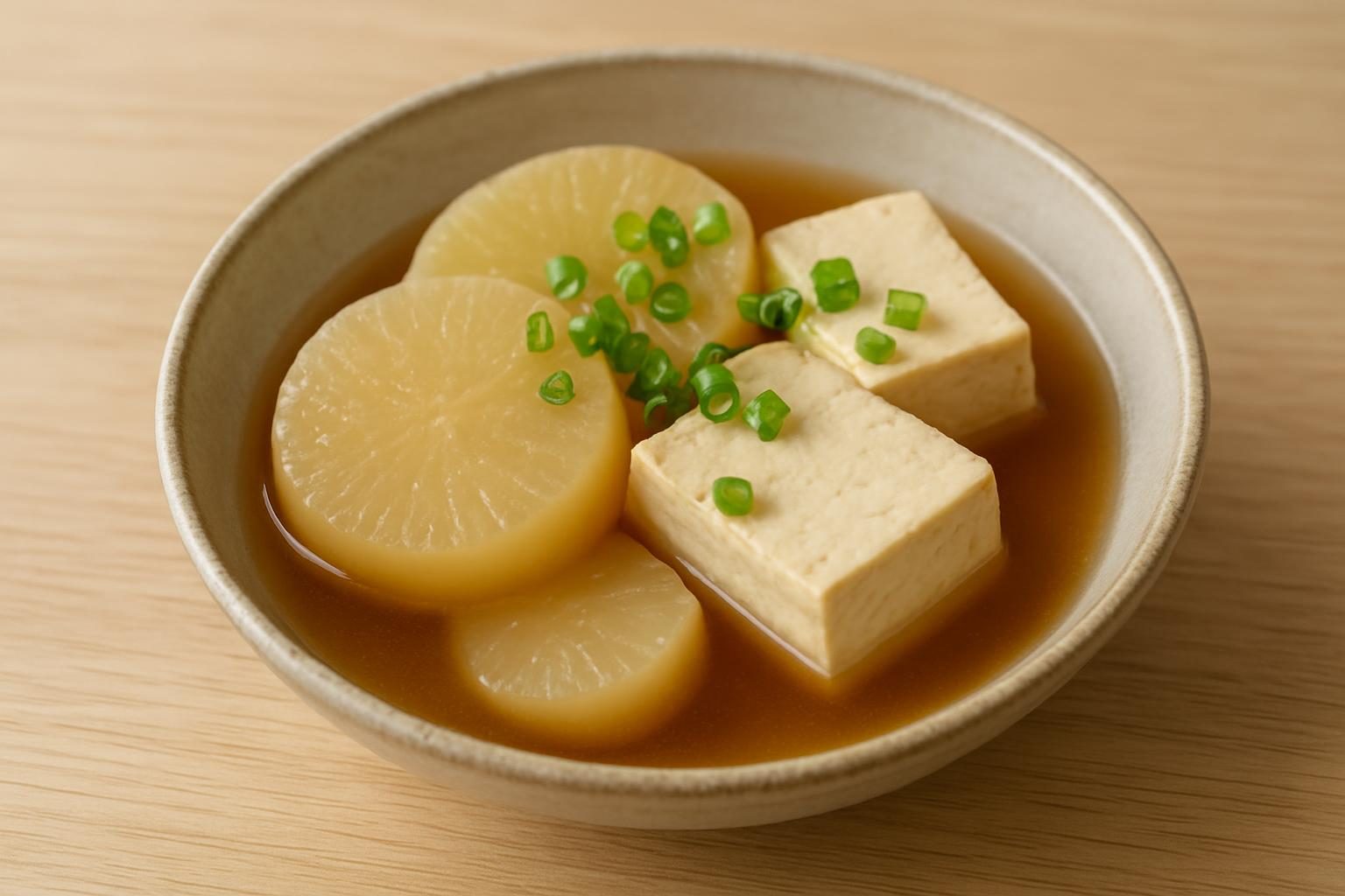 大根と豆腐の煮浸し