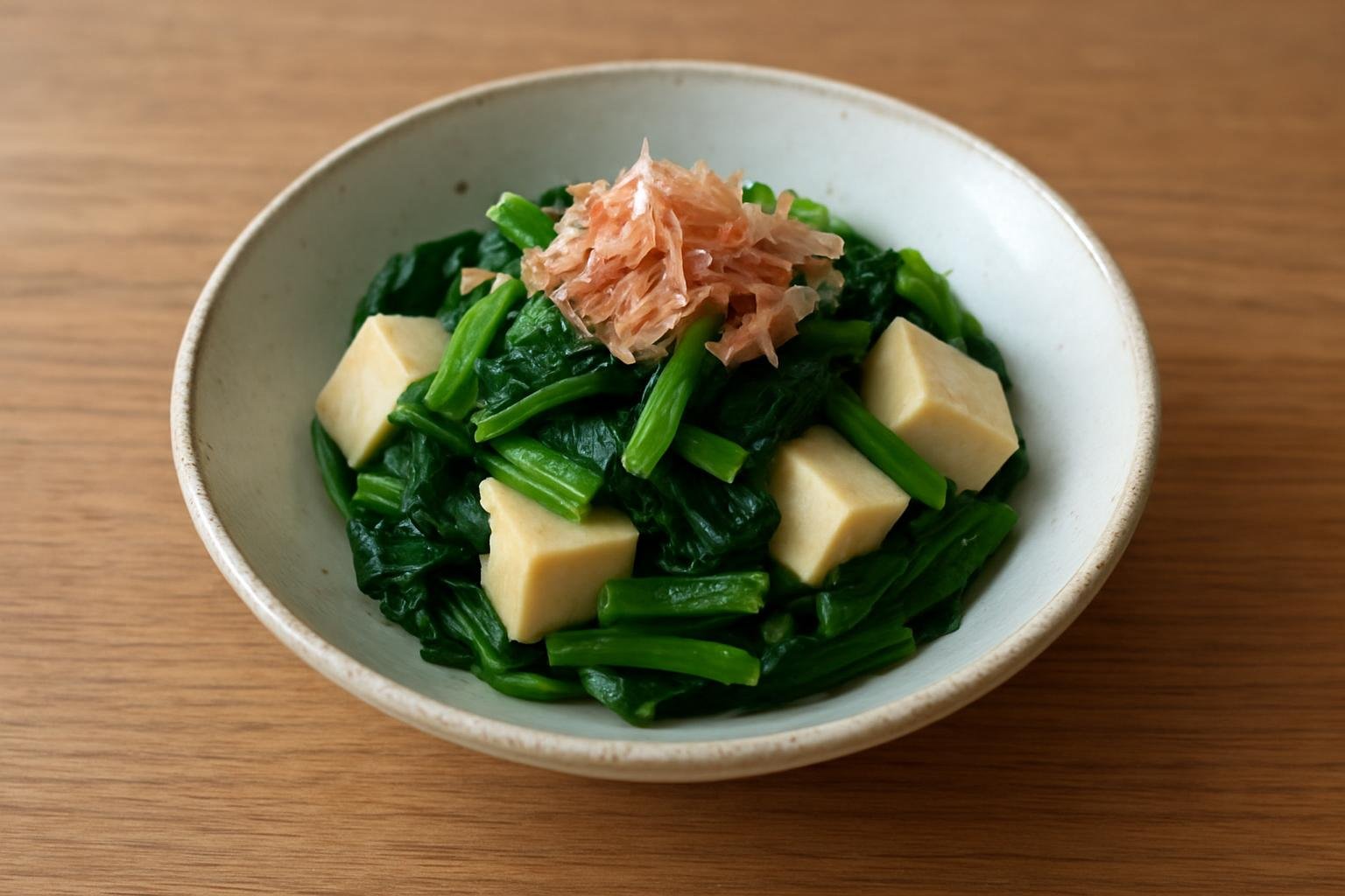 ほうれん草と高野豆腐のおひたし