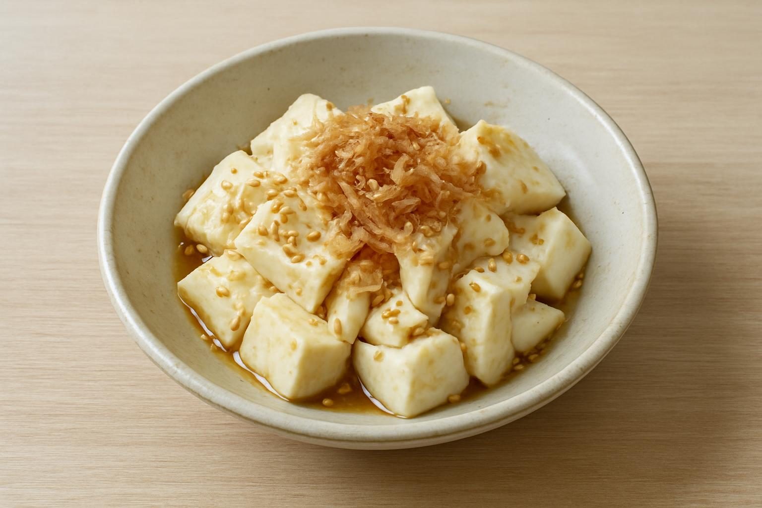 豆腐とはんぺんの和え物