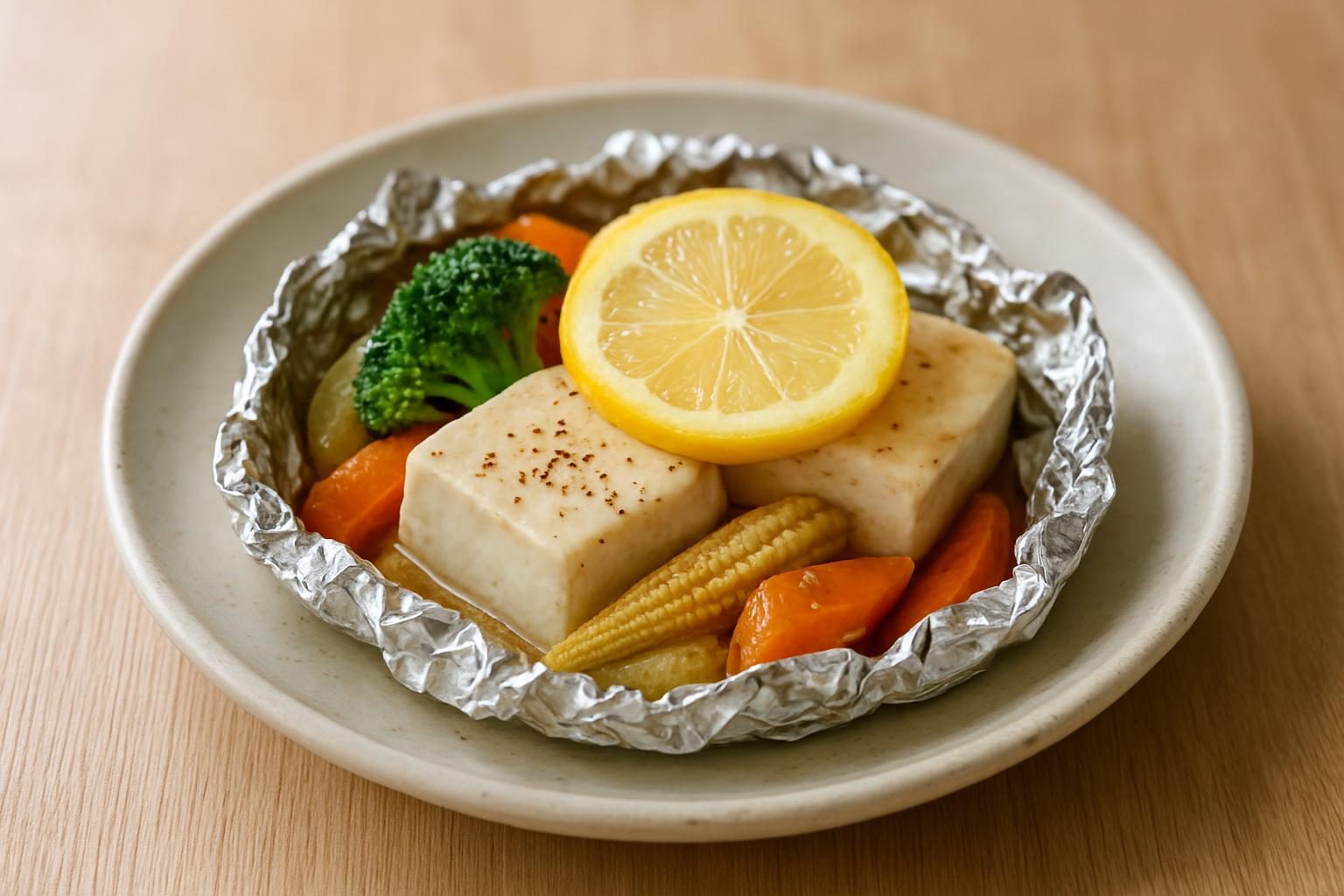 豆腐とはんぺんのホイル焼き