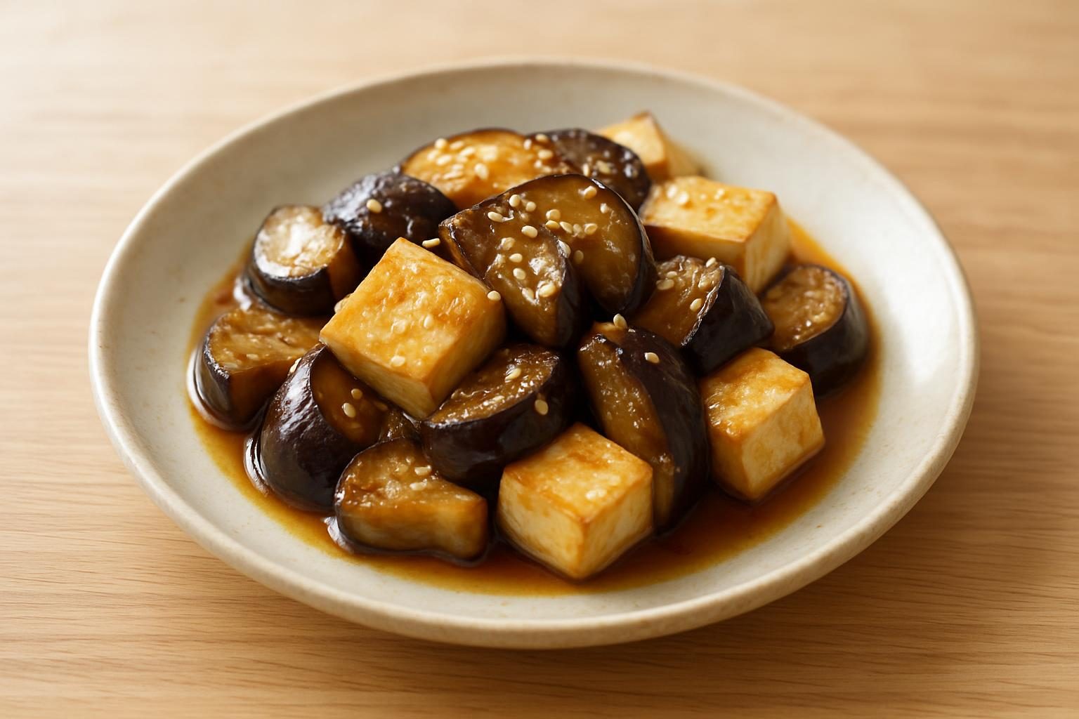なすと豆腐のきんぴら