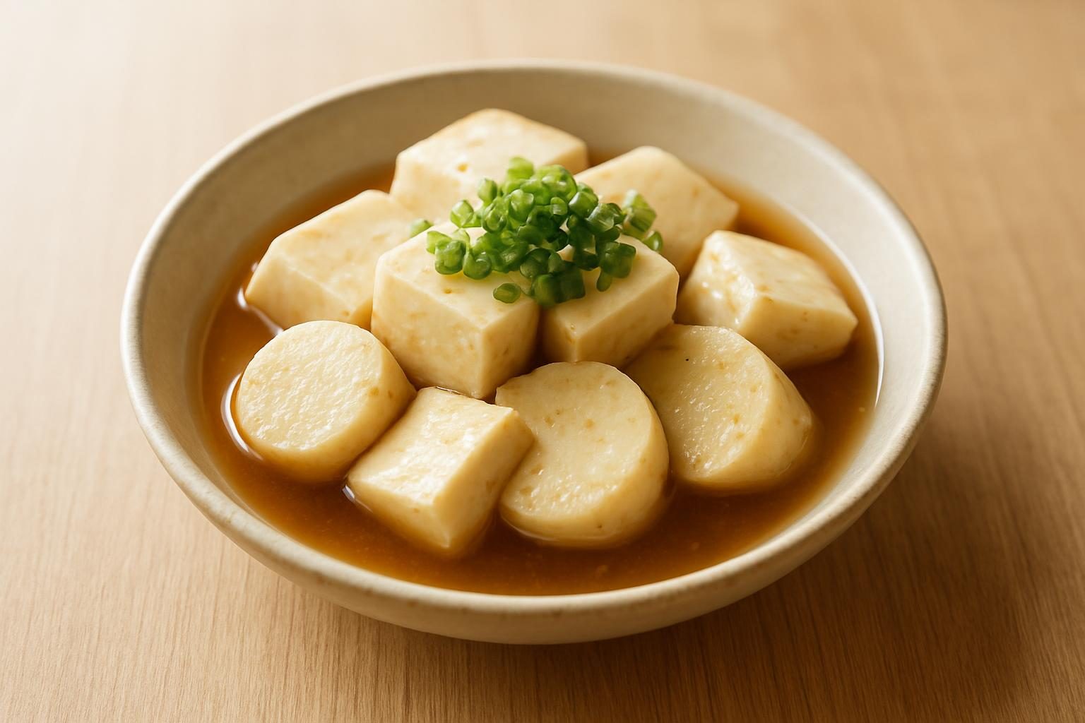 長芋と豆腐のさっと煮