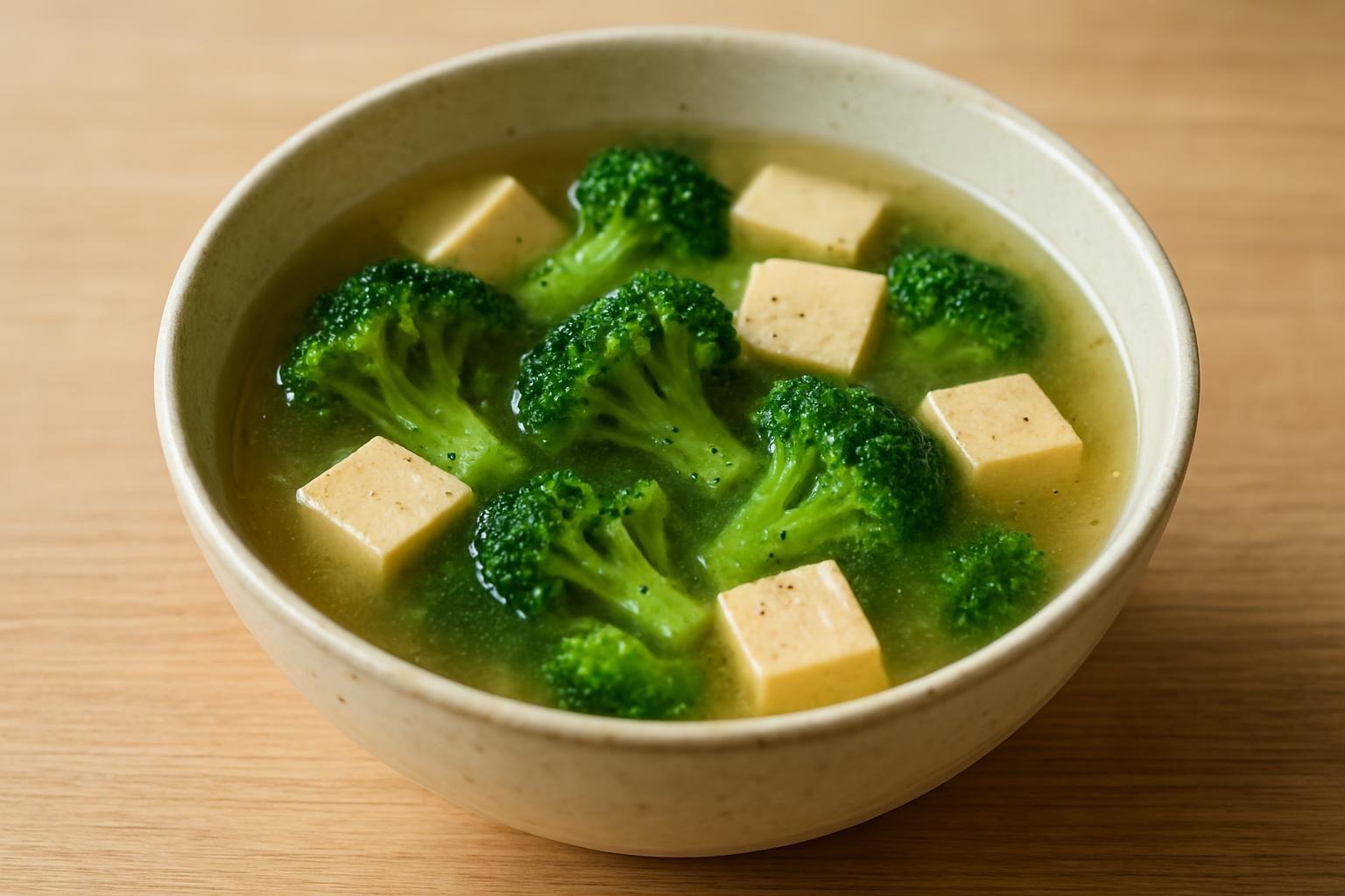 ブロッコリーと高野豆腐のスープ