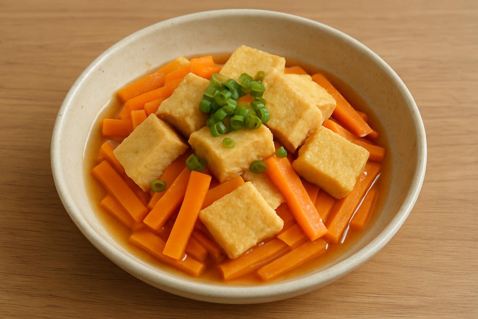 にんじんと高野豆腐のレンジ蒸し
