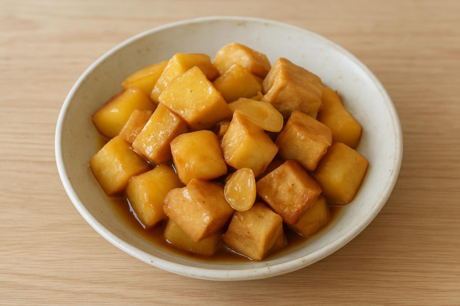 じゃがいもと高野豆腐の炒め物